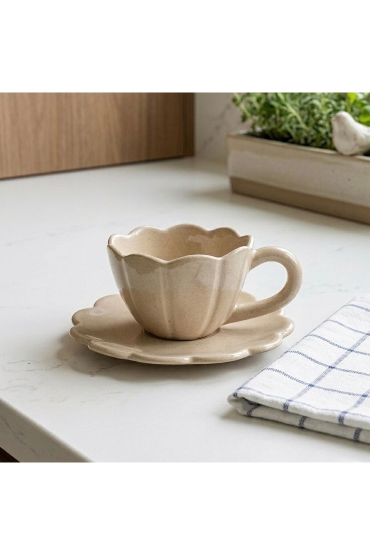 Duru Stoneware Fincan Seti — Siyah, görsel 2