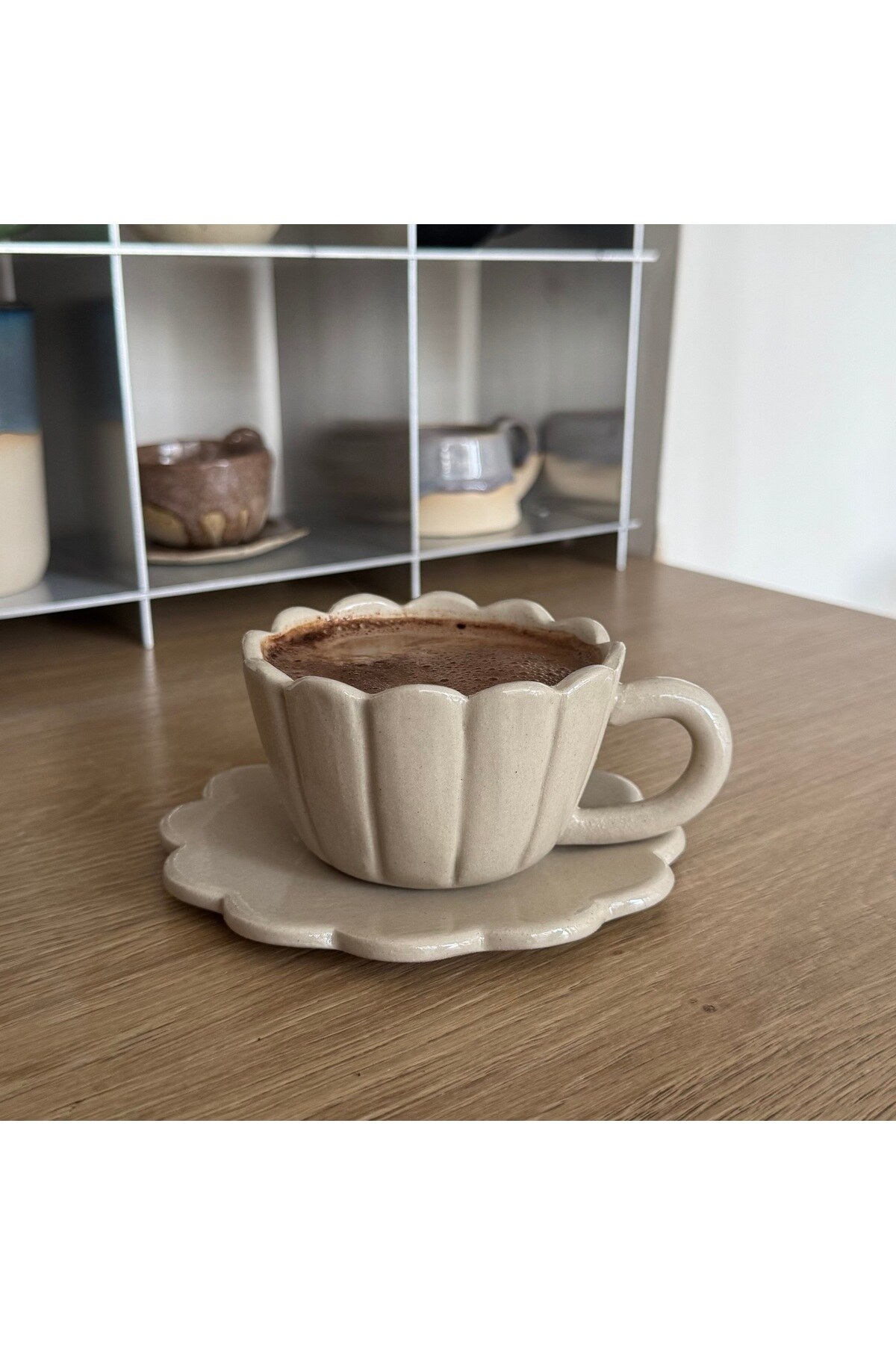 Duru Stoneware Fincan Seti — Bej, görsel 1