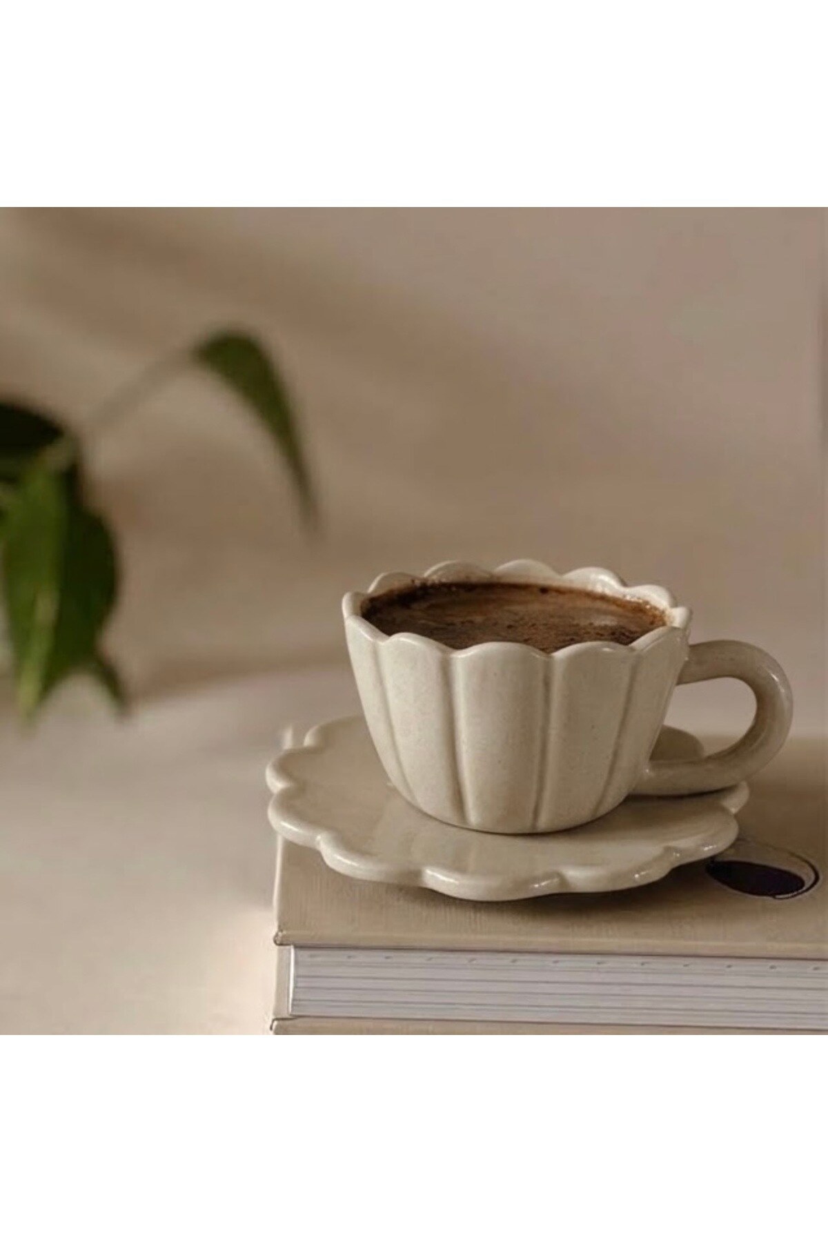 Duru Stoneware Fincan Seti — Bej, görsel 2